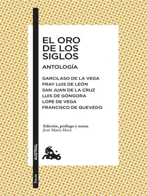 cover image of El oro de los siglos. Antología